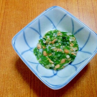 【離乳食】しらすとほうれん草の納豆和え